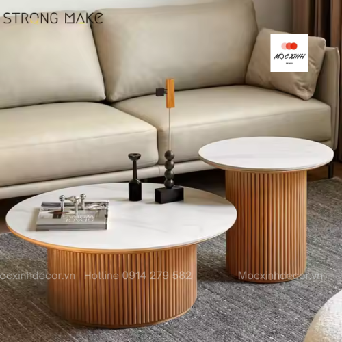 Bàn trà gỗ Velora (sét đôi)